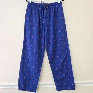 Polo Ralph Lauren All Over Pony Print Pajama Pants Sz M Cotton Preppy Lounge